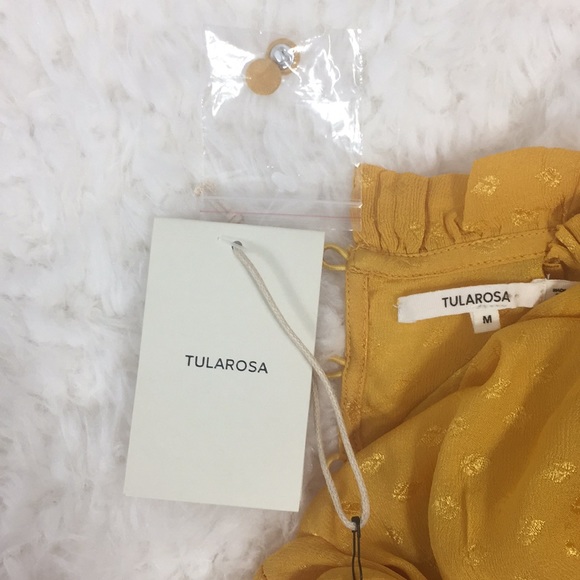 NWT Tularosa Gianna Dress in Mustard - Picture 6 of 7